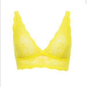 NWOT Lime yellow see through sexy and fun lingerie